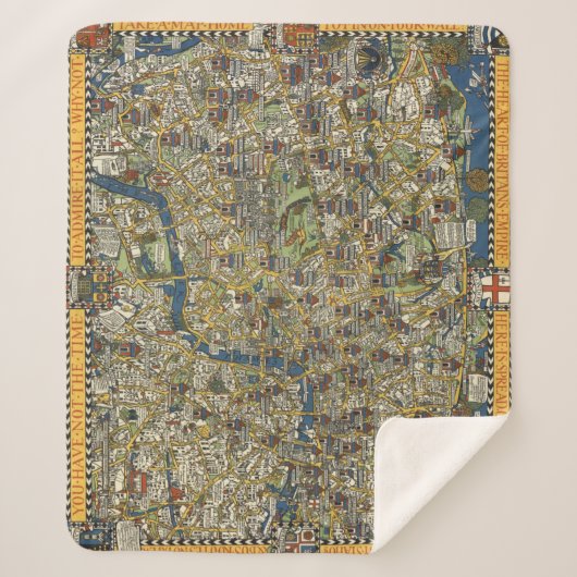 ヴィンテージガイド – ロンドン シェルパブランケット (正面)