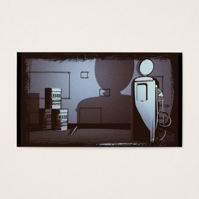 ヴィンテージガスステーションブルー (正面)