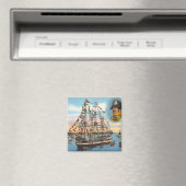 ヴィンテージガスパリラパイレーツシップタンパ マグネット (インサイチュ (食洗機))