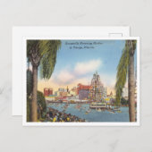 ヴィンテージガスパリラ海賊船が入港 ポストカード (正面/裏面)