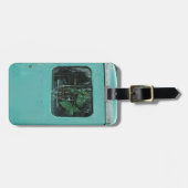 ヴィンテージガスポンププランタ簡単IDパーソナル ラゲッジタグ (正面横)