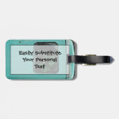 ヴィンテージガスポンププランタ簡単IDパーソナル ラゲッジタグ (裏面横)