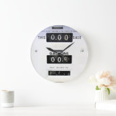 ヴィンテージガスポンプ顔 ラージ壁時計 (ホーム)