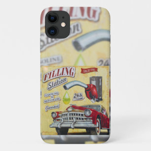 ヴィンテージガス所の標識。 iPhone 11 ケース