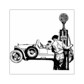 ヴィンテージガソリンスタンドのゴム印 ラバースタンプ (インプリント)