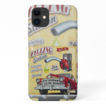 ヴィンテージガソリンスタンドの看板。