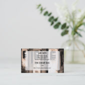 ヴィンテージガソリンポンプ 名刺 (スタンド正面)