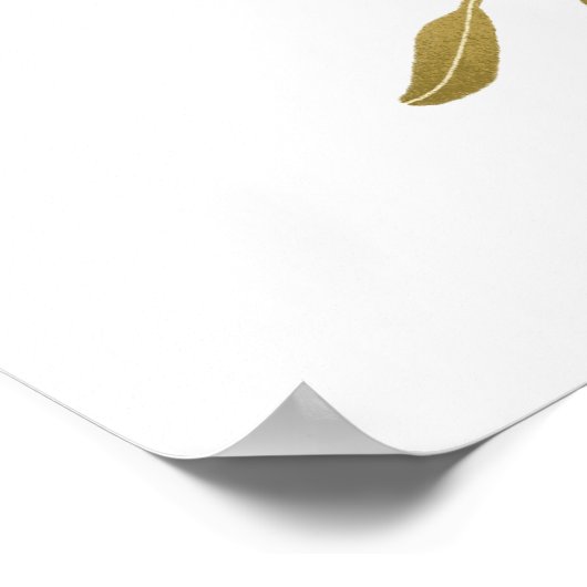 ヴィンテージガチョウの女の子の赤ちゃんシャワー歓迎ポスター ポスター (角)