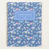 ヴィンテージガチョウパーソナライズされた模様 プランナー手帳 (正面)