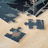 ヴィンテージガッシュスタイルの冬の鹿20x30 ジグソーパズル (側面)