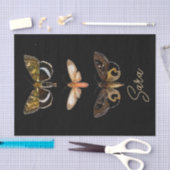 ヴィンテージガパーソナライズされたチョウ 薄葉紙 (クラフト)