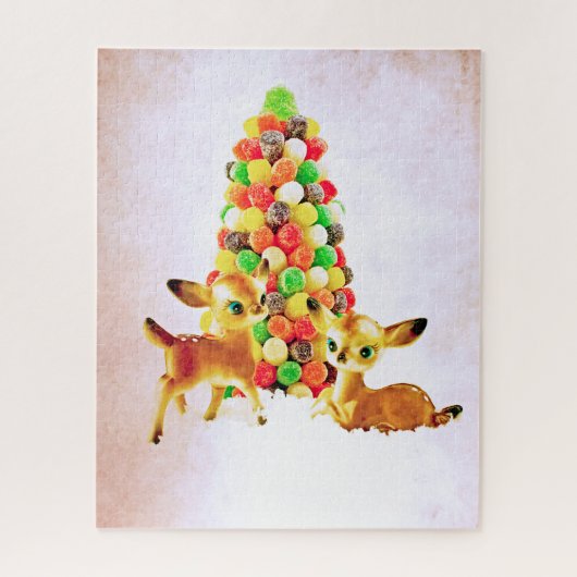 ヴィンテージガムドロップクリスマスツリー ジグソーパズル (縦)