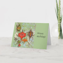 ヴィンテージガラスのオーナメント シーズンカード