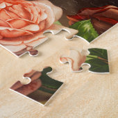 ヴィンテージガラスのバラ ジグソーパズル (側面)