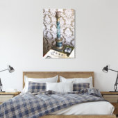 ヴィンテージガラスの燭台 キャンバスプリント (インサイチュ (寝室))