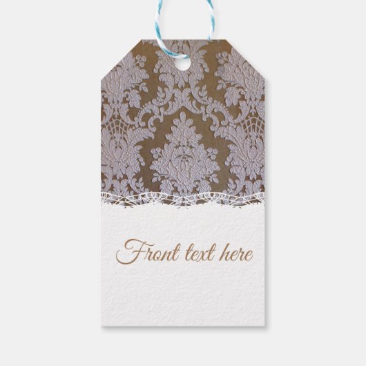 ヴィンテージガラスの燭台 ギフトタグ (裏面)