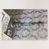 ヴィンテージガラスの燭台 ジグソーパズル (横)