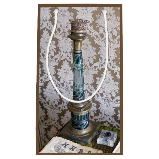 ヴィンテージガラスの燭台 スモールペーパーバッグ (正面)