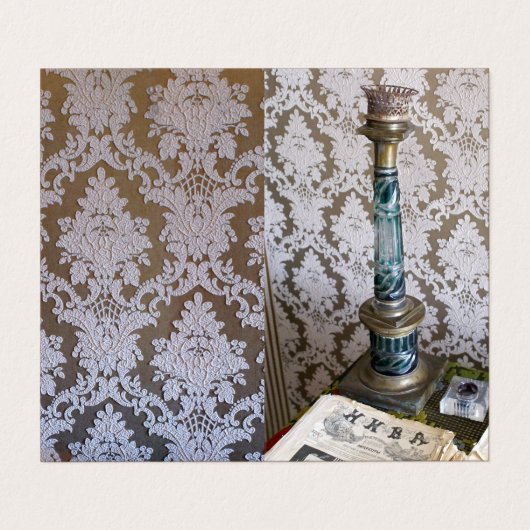 ヴィンテージガラスの燭台 名刺 (外部フラット)