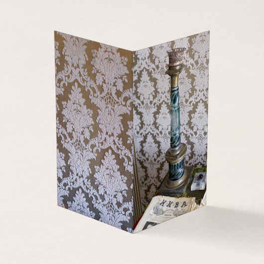 ヴィンテージガラスの燭台 名刺 (外部)