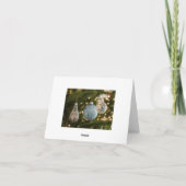 ヴィンテージガラスオーナメントクリスマスカード シーズンカード (裏面)