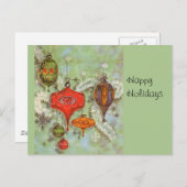 ヴィンテージガラスオーナメント シーズンポストカード (正面/裏面)