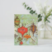 ヴィンテージガラスオーナメント ポストカード (スタンド正面)