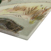 ヴィンテージガラス切断板クリスマスファミリー カッティングボード (角)