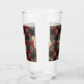 ヴィンテージガラス水瓶の格子模様 タンブラーグラス (右)