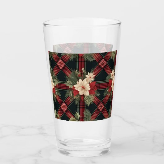 ヴィンテージガラス水瓶の格子模様 タンブラーグラス (正面)