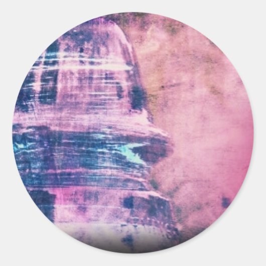 ヴィンテージガラス絶縁グランジ体 ラウンドシール (正面)