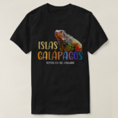 ヴィンテージガラパゴス諸島エクアドルIguana Islas Gal Tシャツ (デザイン正面)