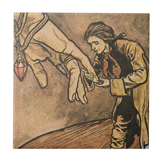 ヴィンテージガリバー旅行記 タイル (正面)