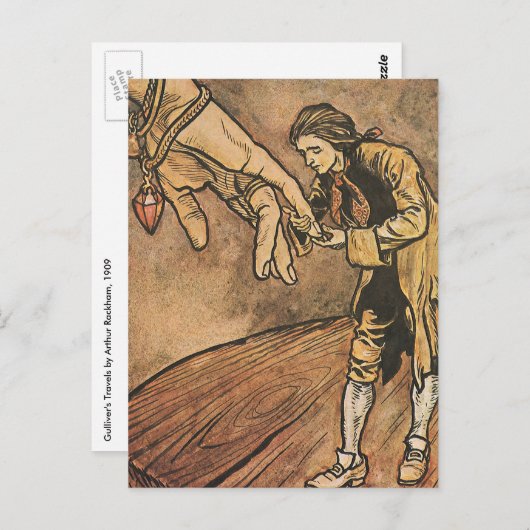 ヴィンテージガリバー旅行記 ポストカード (正面/裏面)