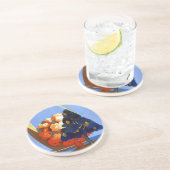 ヴィンテージガルダイタリアヨーロッパ航空旅行 コースター (側面)