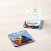 ヴィンテージガルダイタリアヨーロッパ航空旅行 コースター (右側)