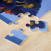 ヴィンテージガルダイタリアヨーロッパ航空旅行 ジグソーパズル (側面)