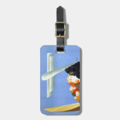 ヴィンテージガルダイタリアヨーロッパ航空旅行 ラゲッジタグ (正面縦)