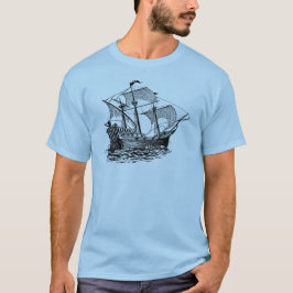 ヴィンテージガレオン船 Tシャツ