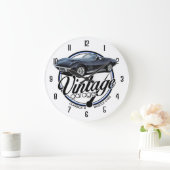 ヴィンテージガレージコンバーチブルベット ラージ壁時計 (ホーム)