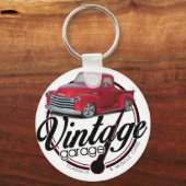 ヴィンテージガレージトラック キーホルダー (正面)
