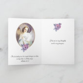 ヴィンテージガーディアンエンジェル宗教児童聖なる書物、 経典 カード (内部)