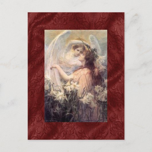 ヴィンテージガーディアンジェルポストカード ポストカード (正面)