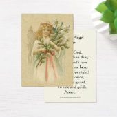 ヴィンテージガーディアンジェル祈りの言葉ホーリーカード (デスク)