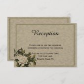 ヴィンテージガーデニアウェディングレセプション 招待状 (正面/裏面)