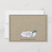 ヴィンテージガーデニアウェディングレセプション 招待状 (裏面)