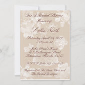 ヴィンテージガーデニアブライダルシャワー招待 招待状 (裏面)