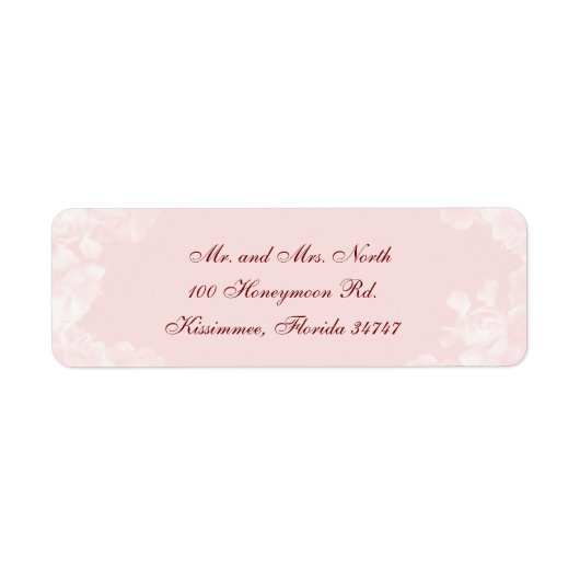 ヴィンテージガーデニア差出人住所ラベル ラベル (正面)