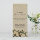 ヴィンテージガーデニア結婚式 プログラム (スタンド正面)