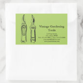 ヴィンテージガーデニングツールカスタムプルーナーRシール 長方形シール (バッグ)